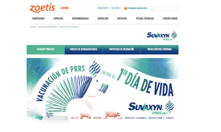 Ya es posible consultar todas las ventajas de Suvaxyn® PRRS MLV en  el nuevo portal web