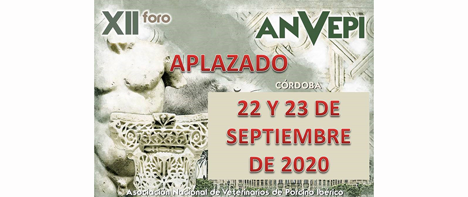 El XII Foro ANVEPI se aplaza al 22 y 23 de septiembre
