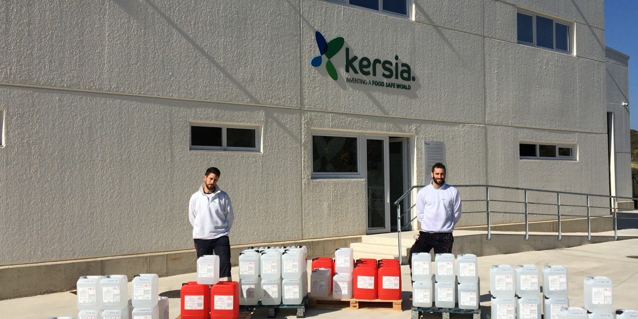 Kersia dona material de higiene y desinfección para la lucha frente a la COVID-19